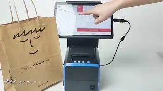 Zywell ZY3311--80mm linerless label printer with auto cutter, Max. print speed: 200mm/s, at 203 dpi
