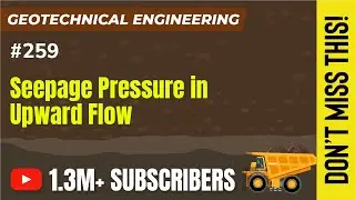 Seepage Pressure in Upward Flow | Geotechnical Engineering - GATE