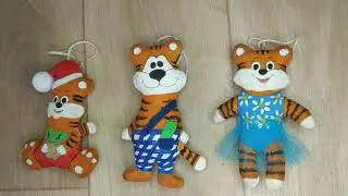 Кофейные игрушки Тигрята