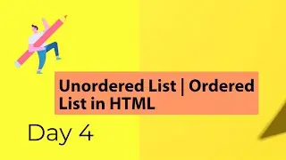 Unordered List | Ordered List in HTML