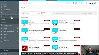 ctrlX Apps – Container Engine with Example App