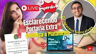 🔴 LIVE IMPERDÍVEL: Esclarecimentos sobre Portaria EXTRA do RETROATIVO e Conheça Plataforma do Piso