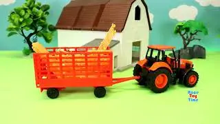 Farm Tractor Toys and Fun Animals Toys For Kids480P