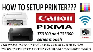 Wireless Setup for PIXMA TS3122 TS3322 TS3120 TS3150 TS3320 TS3350 TS3340 TS3351 TS3352 series