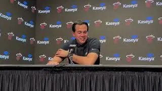 Erik Spoelstra on the play that led to Duncan finding Butler for the shot that led to overtime 🗣️ 🦅📸