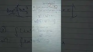 Chapter 7 / INTEGRALS ❤️ Exercise 7.1 ■ Question no. 8_9