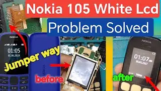 Nokia 105 White lcd Problem!! Nokia Ta-1010 Lcd fix!! Nokia 105 White lcd Repair solution!!Nokia105