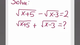 Solve This to Get Into Oxford (Radicals and Equation) 