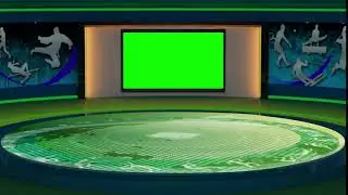 TV studio set virtual green screen top videos creator