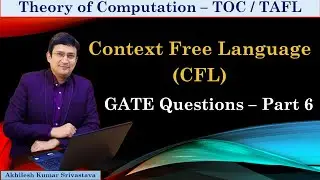 GATE Questions on Context Free Languages - Part 6
