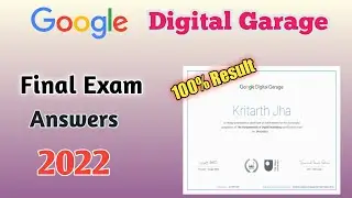 Google Digital Marketing Garage Certification Final Exam Answers | 2023 updated