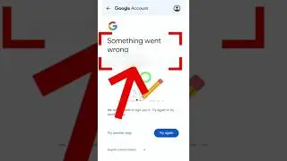 Gmail Login Something Went Wrong Problem ✅ Something Went Wrong Google Acoount Recovery ⁨