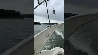 Making a wake on a cloudy day #yacht