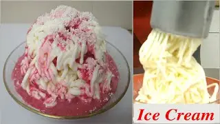 Spaghetti Ice Cream Recipe #Shorts