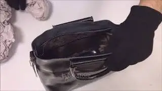 Кожаная женская сумка с ремешком 889 Black