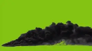 Black Smoke on Green Screen