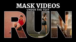 Mask Video in Text Shape Effect CapCut Free  (Tutorial) 