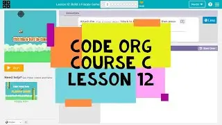 Code.org Course C Lesson 12 Build a Flappy Game - Code org Lesson 12 Answers