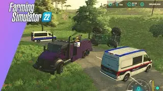 Incredible video of an ACCIDENT with a Monster Truck in Farming Simulator 22!