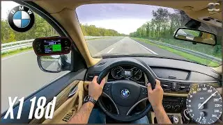 2010 BMW X1 18d sDrive E84 [2.0 | 141HP] - POV Autobahn Top Speed Drive
