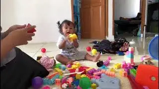 tingkah adik kakak lg main bareng yang lucu