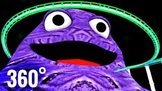 The Ultimate Grimace Shake Roller Coaster - 360 VR 3D Experience!