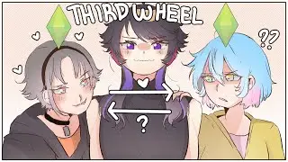 Shu being a thirdwheel while Mysta flirts with Kyo.. IN SIMS 4