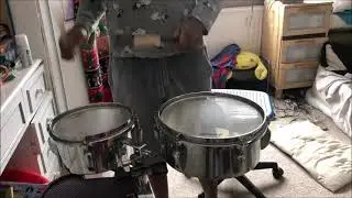 Eli playing TRIPLETS on timbales