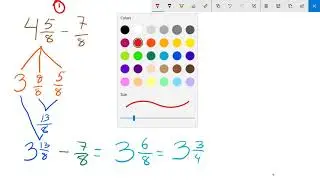 Subtracting Mixed Numbers and Fractions