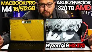 ASUS'un YENİ LAPTOP'u MACBOOK PRO M4'ü YENEBİLİR Mİ? AMD Ryzen Ai 9 HX 370 vs M4