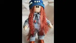 Текстильная кукла Карина, я сделала это!!!)))