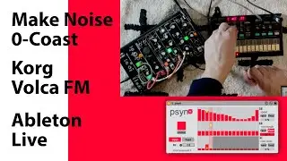 psyn max for live with 0-Coast and Volca FM _ jam 2