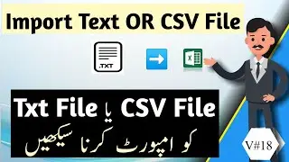 How to Import CSV File in Excel  | How to Import Text File in Excel 2021