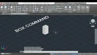 Box command in autocad 3d,how to create 3d box in autocad 3d