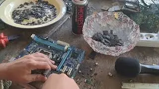 HOW TO EXTRACT GOLD FROM ELECTRONICS! - MOTHERBOARD RAM PC DISASSEMBLY!
