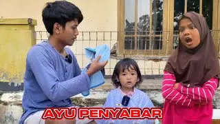 Ayu berangkat ngaji pake gerobak 