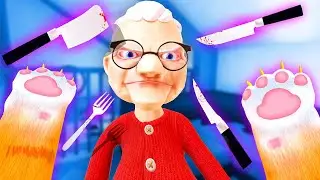 Using MAGIC FLYING SPELL on Granny... (I Am Cat VR)