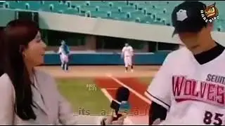 Man catches baseball