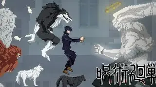 Megumi & The Ten shadows technique VS Mahoraga 🛞 from Jujutsu Kaisen | Melon Playground Sandbox 🍉