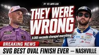 SVG SHOCKS NASCAR WITH BEST OVAL FINISH EVER AT NASHVILLE
