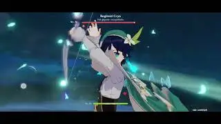 Genshin impact, Progreso de daño, Yae Miko vs Risgvid cryo (en progreso de equipar)