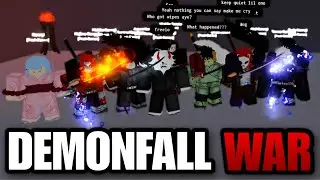 DESTROYING TEAMERS IN A WAR | Demonfall