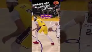 Lebron pulled off another reverse dunk against the Memphis Game 6 
