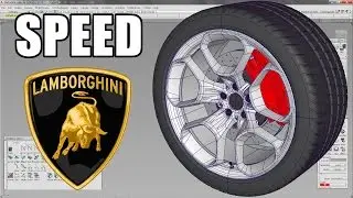 speed modelling : Lamborghini Huracan wheel