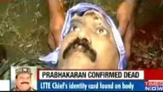 Sri Lankan army releases video of LTTE chief's body