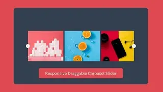 Lets design a responsive Draggable Carousel Slider in html & css #video #viralvideo