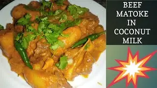 Rosti La Ndizi Nyama //BEEF MATOKE IN COCONUT MILK