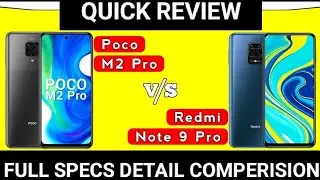 REDMI NOTE 9 PRO VS POCO M2 PRO | NOTE 9 PRO VS M2 PRO | FULL SPECS DETAIL COMPERISION | TOTAL TECH|