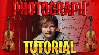 How to play Photograph in Violin  - Violin tutorial, sheets and Tabs - Tutorial violino Tabs