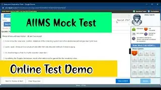 AIIMS bsc nursing mock test | AIIMS online test Demo